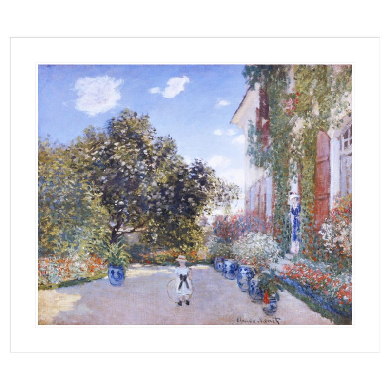«Garden of the Artist at Argenteuil» par Claude Monet, impression giclée encadrée, H 33,5 po x l 38,96 po