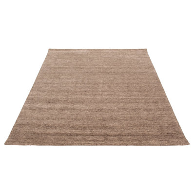 Tapis taupe en laine noué à la main 8 pi 2 po x 10 pi 0 po Kashkuli Gabbeh