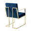 Fauteuil en velours capitonné Vannessa-36283552-36293750