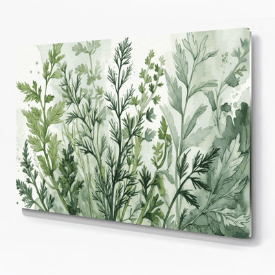 Art mural en métal Botanical Tarragon Beige