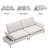 89 Inch Cotton And Linen Sofa, Minimalist Double Sofa-1189522190