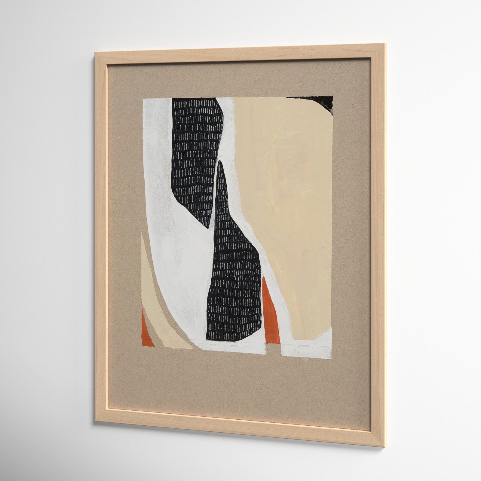 Distant View 1 by Andrea Stokes, 50" H x 40" W, Black Framed