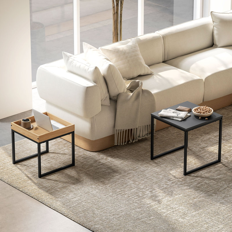 Altheda Tray Top Nesting Tables, Black