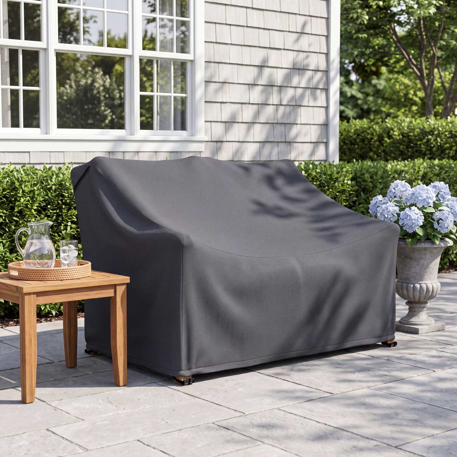 52" Teak Outdoor Patio Loveseat Cover