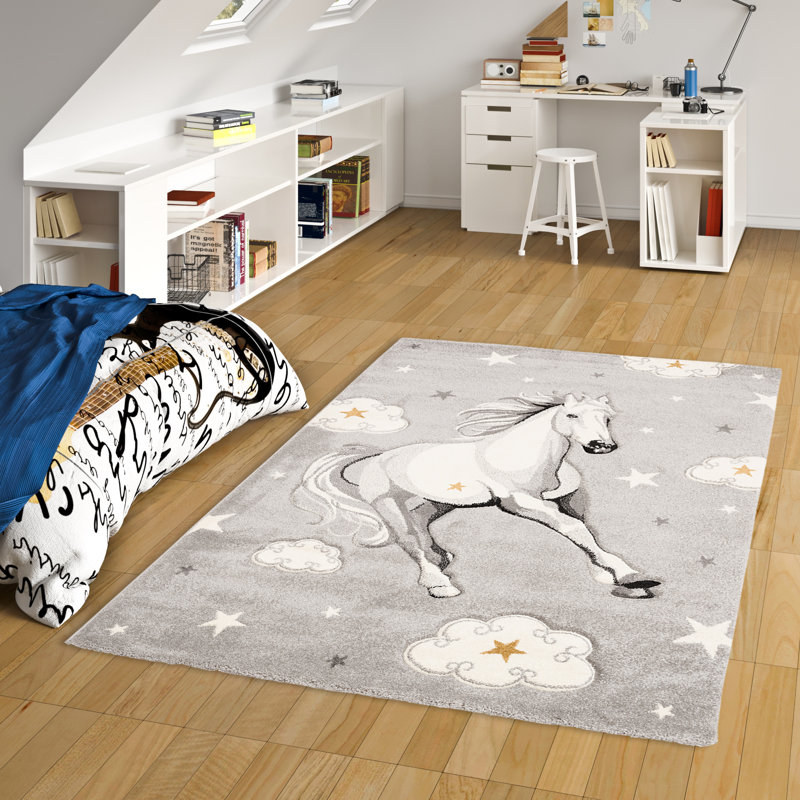 Maust Machine Woven Grey Rug, Rectangle 160 x 230cm