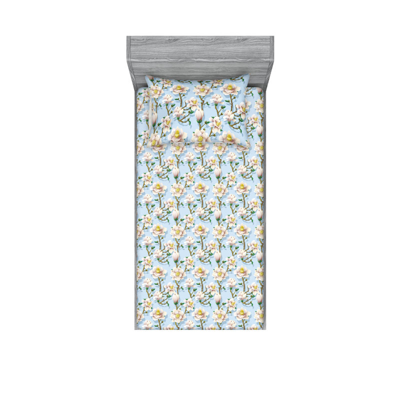 Drap-housse et taie décorative Ambesonne, Ensemble de draps pour lit simple TG avec 1 taie d