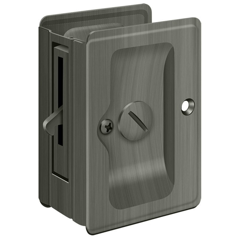 Pocket Door Hardware, Antique Nickel