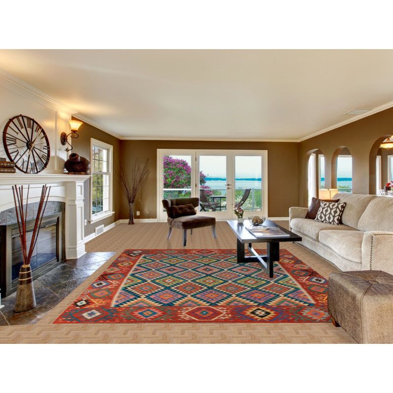 Tapis kilim en laine South Western Style