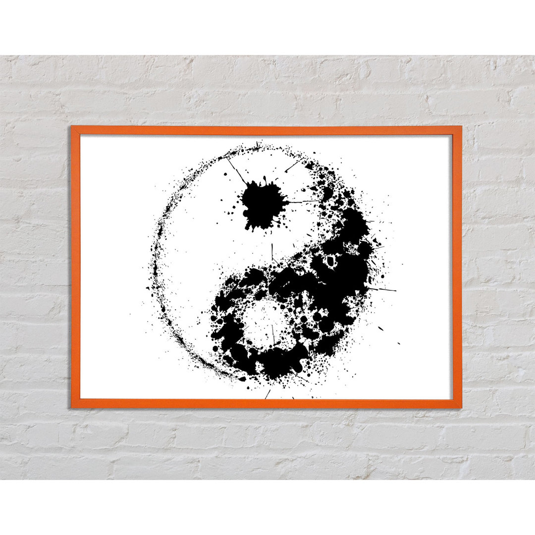 Gilliard Yin Yang Splash - Einzelner Bilderrahmen Kunstdrucke