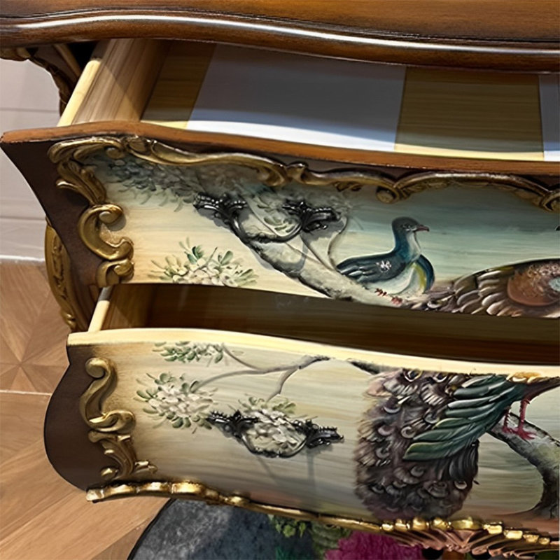 Armoire de rangement antique patinée