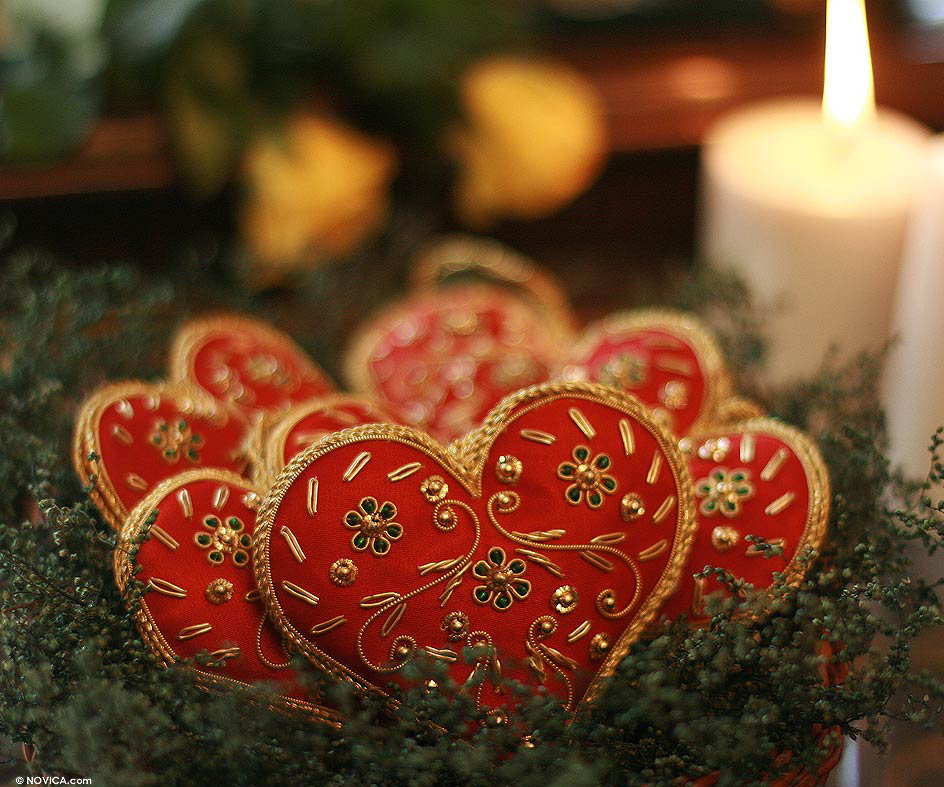 3.9'' Handmade Fabric Hanging Figurine Ornament (Set of 5) The Holiday Aisle®