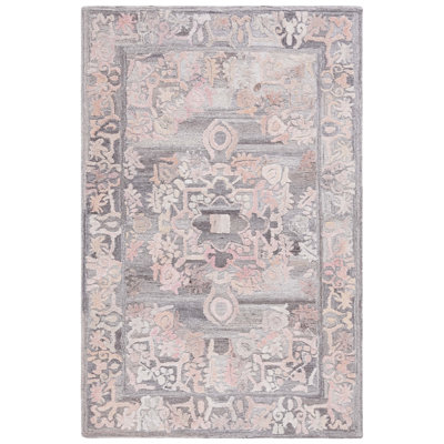 Tapis Marquee 125 gris / rose