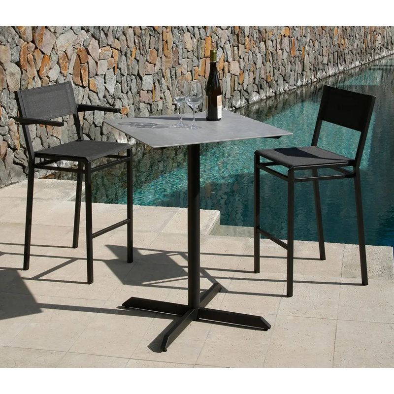 Equinox Outdoor Bar Stool, Seagull, Arctic White