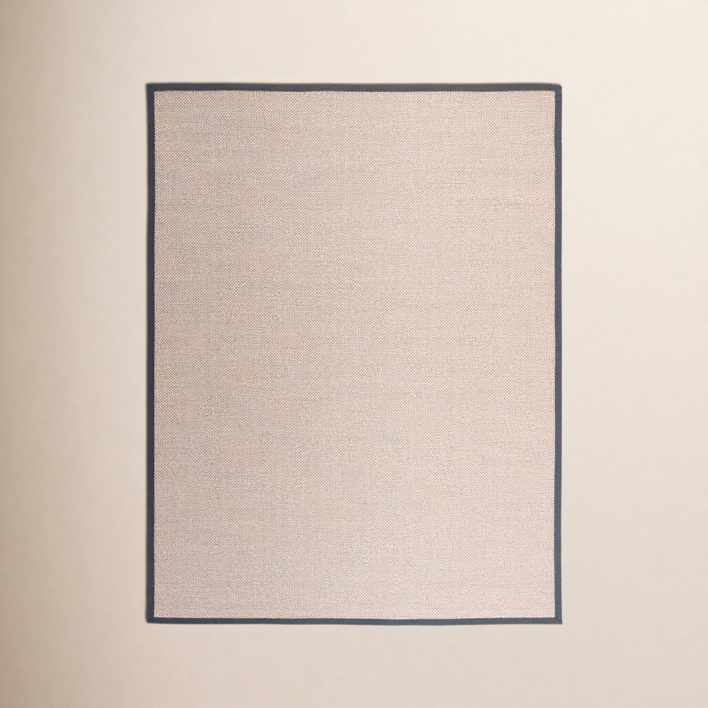 Marble Dark Gray Sisal Jute Rug, Rectangle 9' x 12'