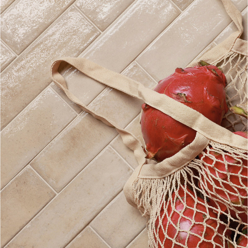 Laurent | 2"x8" Porcelain Wall Tile, Beige