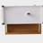 52-inch kitchen island with lid, embossed kitchen island, spice rack with wheels, towel rack, 2 doors and 5 drawers, kitchen storage cart with adjustable shelves, white-1772798857