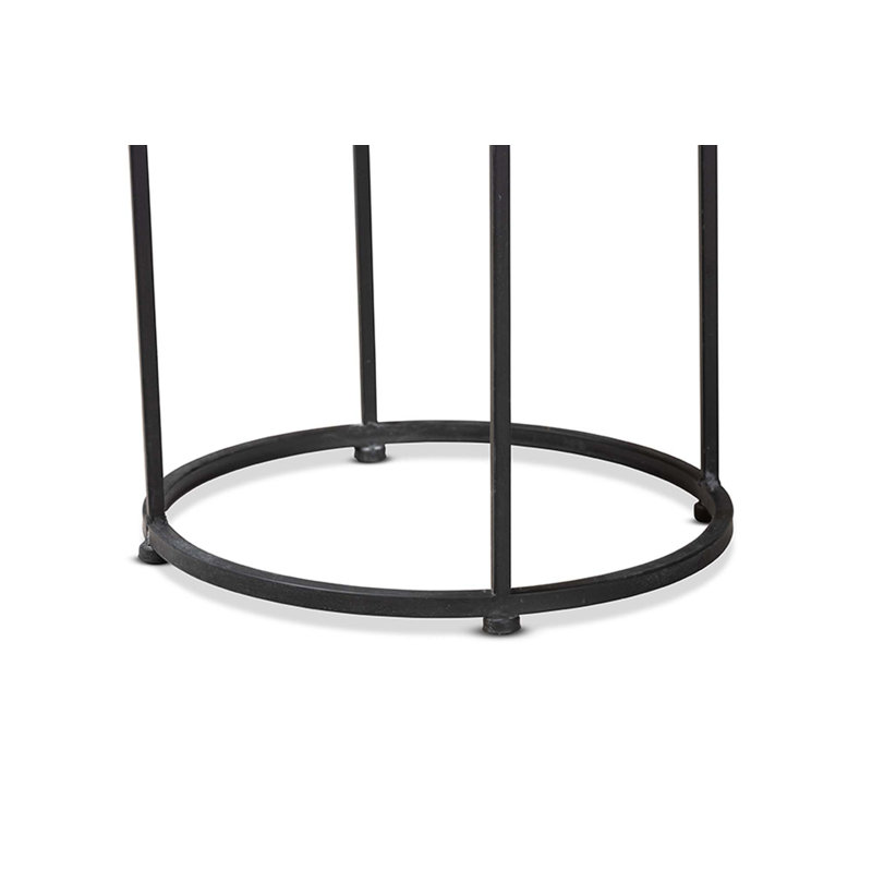 Favazza Round Metal Outdoor Side Table , 14'' in. W 14'' in. D
