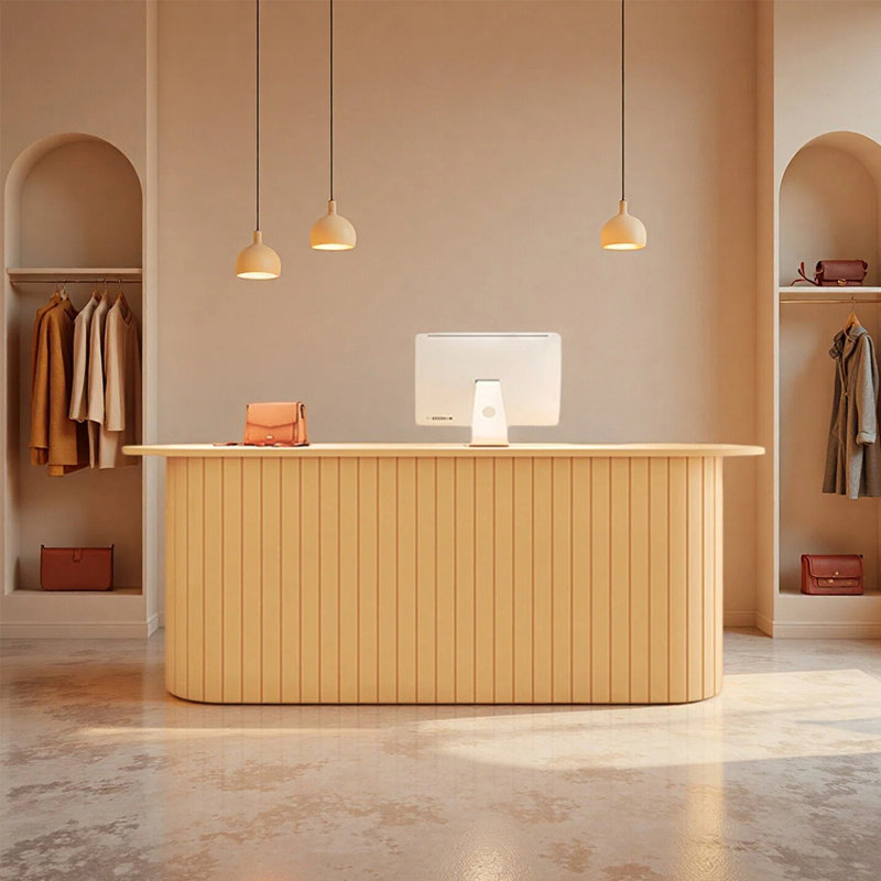 Bureau de réception moderne avec tiroir verrouillable - Bureau de réception simple pour salons, spas, boutiques et espaces de vente