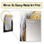 Waves Of Midnight Passion Abstract Black & Gold - Gold Wall Mirror Decor-769529190