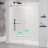 Sliding Frameless Soft-Close Shower Door For Bathroom-117950973