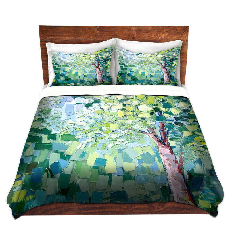 Ensemble de housse de couette breeze trees, 1 housse simple + 1 taie standard