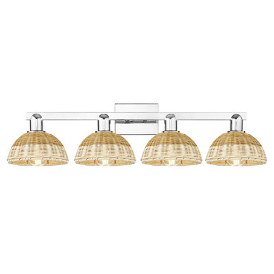 Natural Ballston Dome 2 Light Bath Vanity Light