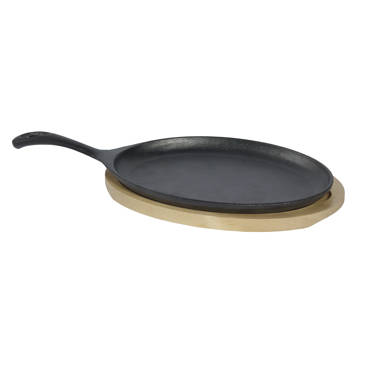 LAVA CAST IRON Lava Enameled Cast Iron Skillet 9 inch-Oval Fajita