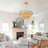 4 Tier 6 Light Raffia Dimmable Chandelier