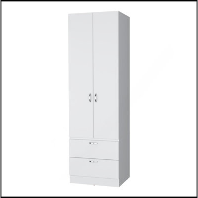 Garde-robe 2 tiroirs 2 portes