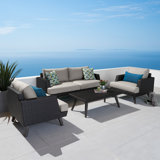 Ehrenfried Outdoor 4 - Piece Conversation Set
