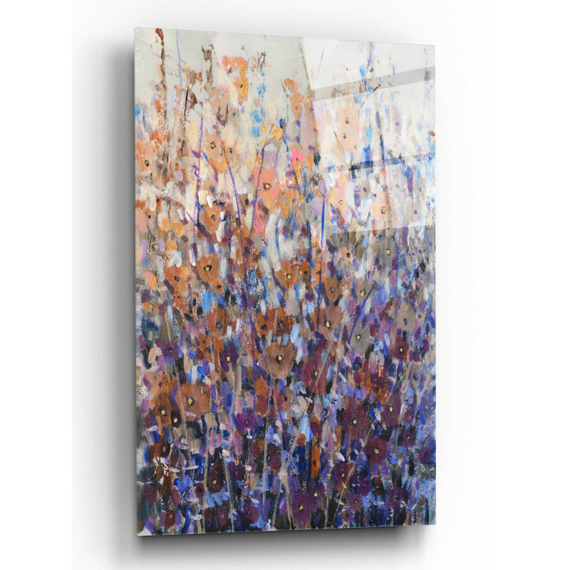 «Fall Wildflowers II» par Tim O'Toole, art mural en verre acrylique, 12 po x 16 po, H 16 po x l 12 po x P 0,13 po