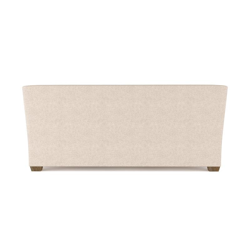 Canapé Rivington, Velours moelleux huître, H 31 po x l 84 po x P 37 po, Brun foncé