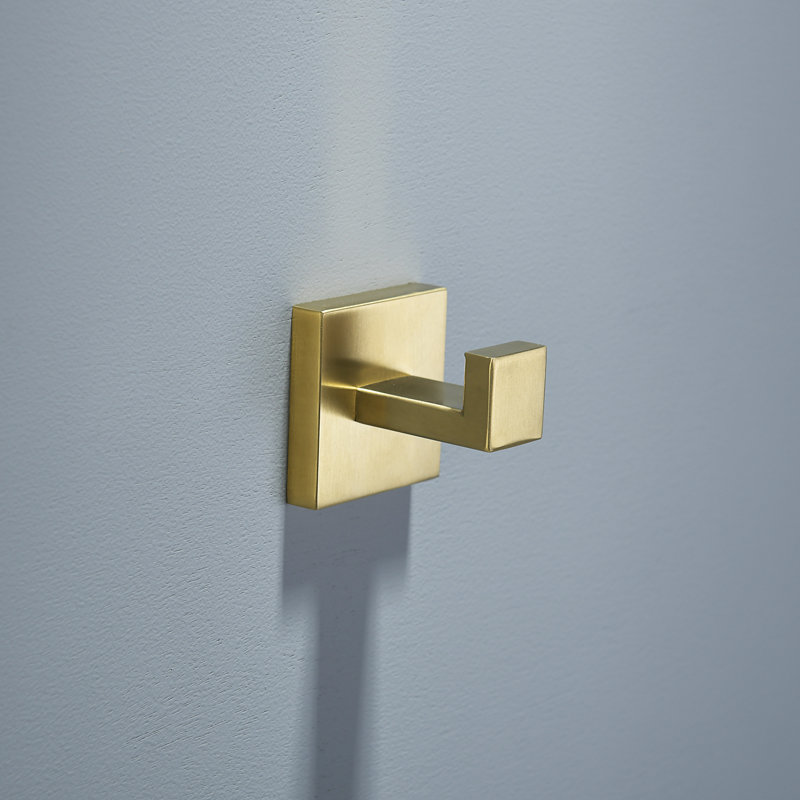 Solid Brass Bathroom Hardware Set, Gold/Black