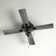 Kimbler 52"W Black 4-Blade LED Ceiling Fan with Clear Glass Shade
