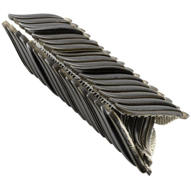 Nabi Alula 10x12 Chevron Matte Glass Mosaic Tile