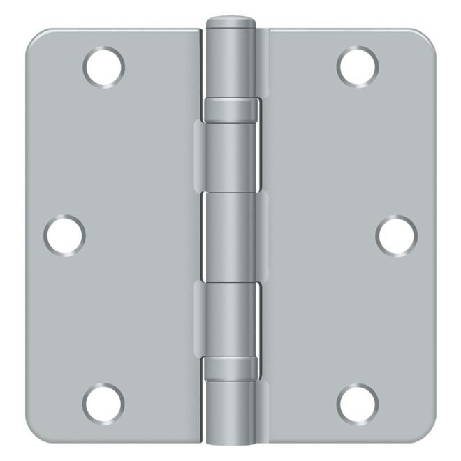 64'' x 64'' Steel Surface Mount Hinge, Brushed Chrome