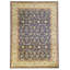 High-Quality Hand-Knotted Navy And Gold Area Rug