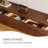 Ayrah 94.5" Mid Century Modern TV Stands, 4 Drawers, Solid Wood Brown Media Console-1442027665-1442027668