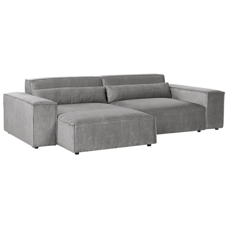 Boleslovas Sofa & Chaise, Right Hand Facing, Grey