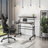 Techni Mobili Rolling Writing Desk With Height Adjustable Desktop And Moveable Shelf, Black-123266651