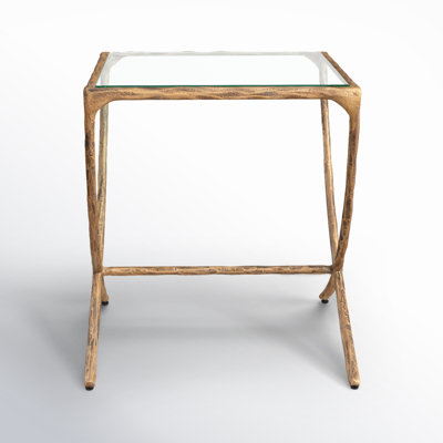 Evelynn Glass End Table