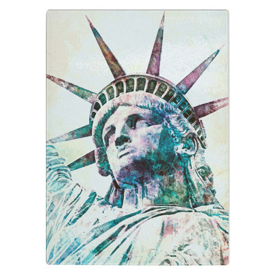 Tempered Glass Statue of Liberty Chopping Board
