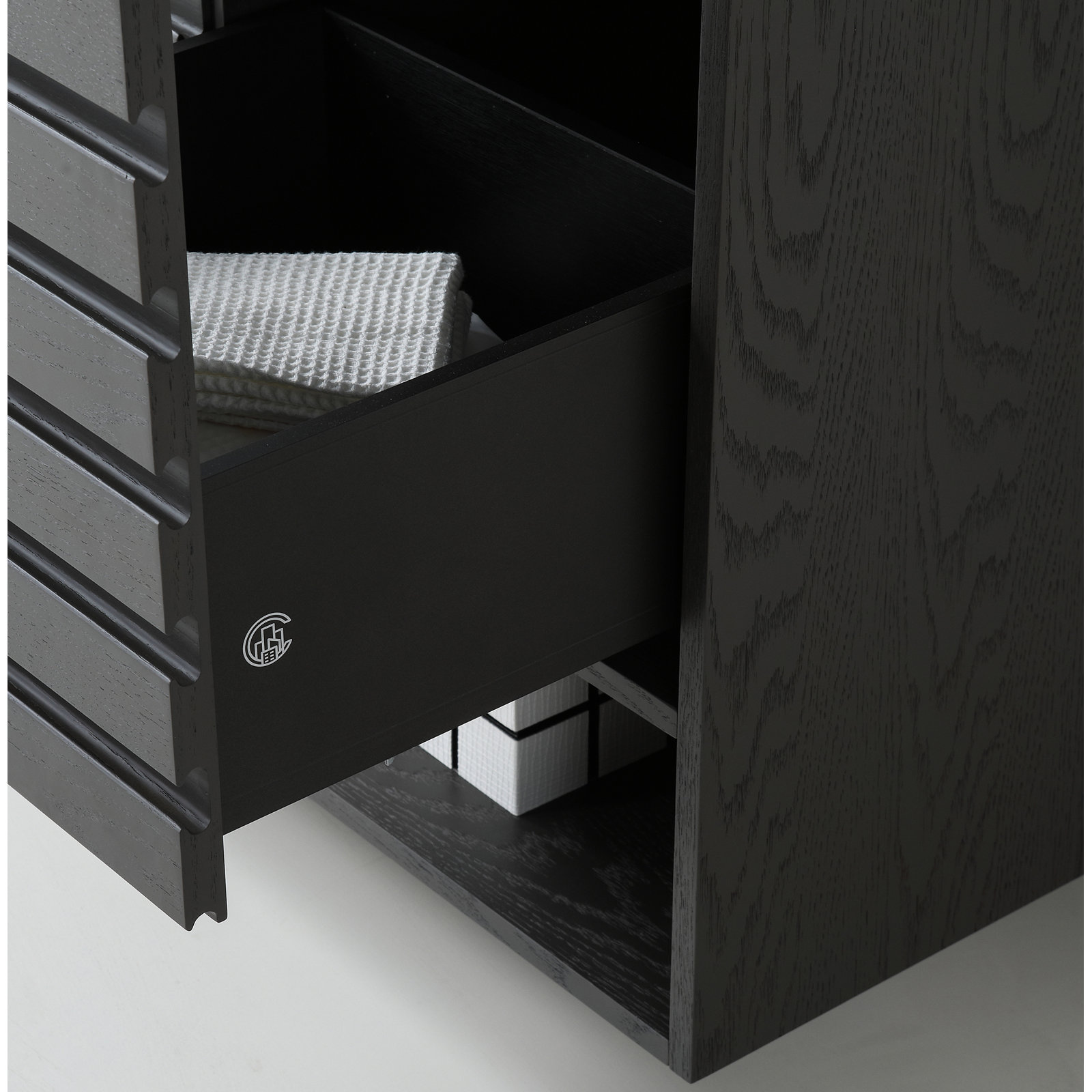 Maumelle 48" Cedar Single Bathroom Vanity, White, Charcoal