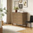 Large 4-Drawer Chest With Solid Wood, Antique Design, Metal Knobs, And Safety Features For Bedroom & Nursery-1479279616