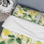 Fleur jaune et feuille verte - ensemble de housse de couette floral - microfibre de polyester-461520606