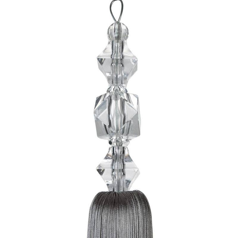 Glazer Fabric 8cm Curtain Tieback, White