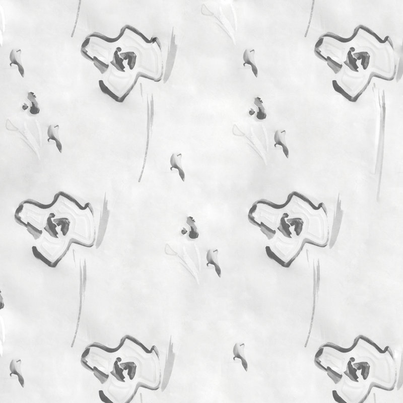 Abat-jour abstrait couleur aquarelle, L 40 po x L 48 po