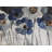 Blue Blurry Flowers Print On Canvas