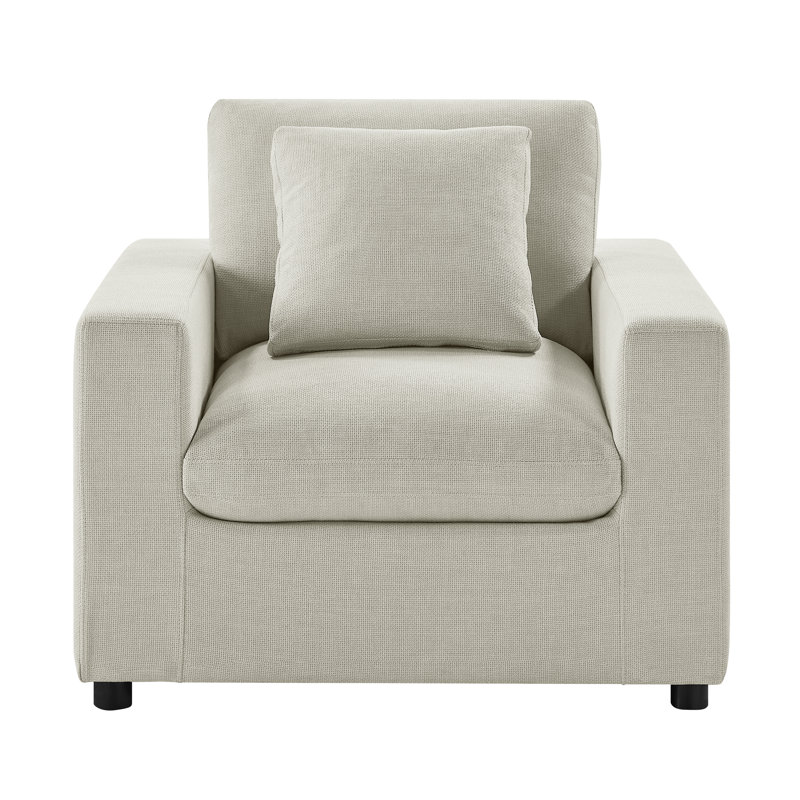 Fauteuil Jodina, Polyester beige