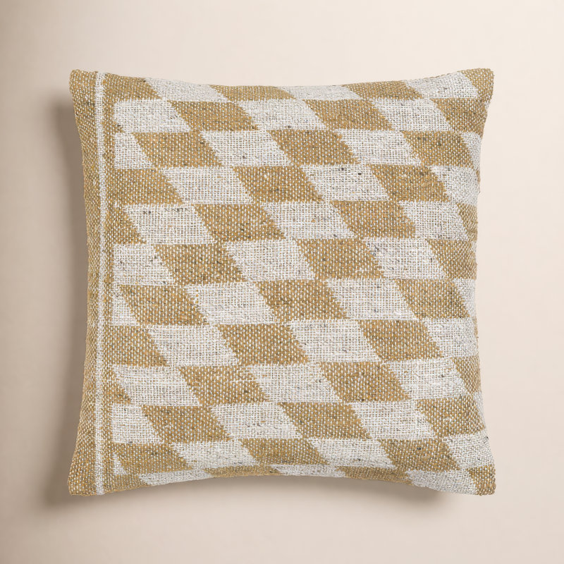 Mahala Geometric Down Pillow Cover, 20" x 20", Polyester